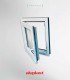 Janela PVC 60x100 Oscilobatente vidro Fosco Aluplast A+ | Entrega rápida
