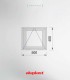 Janela PVC 50x40cm Basculante Vidro Duplo Fosco | Entrega rápida