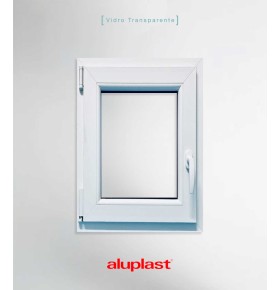 Janela PVC 80x100cm Oscilobatente ESQUERDA Vidro Duplo ALUPLAST
