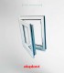 Janela PVC 80x100 cm Oscilobatente vidro duplo | Aluplast A+