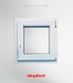Janela PVC 90x90cm Oscilobatente DIREITA Vidro Duplo ALUPLAST
