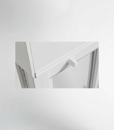 Janela PVC 100x117cm Oscilobatente com Estore Vidro Duplo CANDO