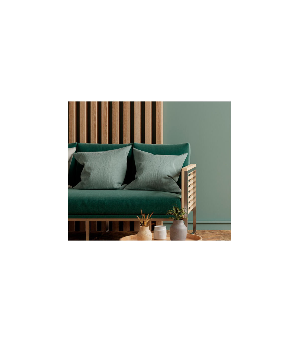 Revestimento Ripado Le Mur Carvalho Intenso - 1 Régua (0,448m²) 280x16x2,3cm Paredes e Tetos