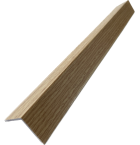 Cantoneira para Revestimento Ripado Carvalho Intenso 280x2,2x2,2cm - 1 Unidade