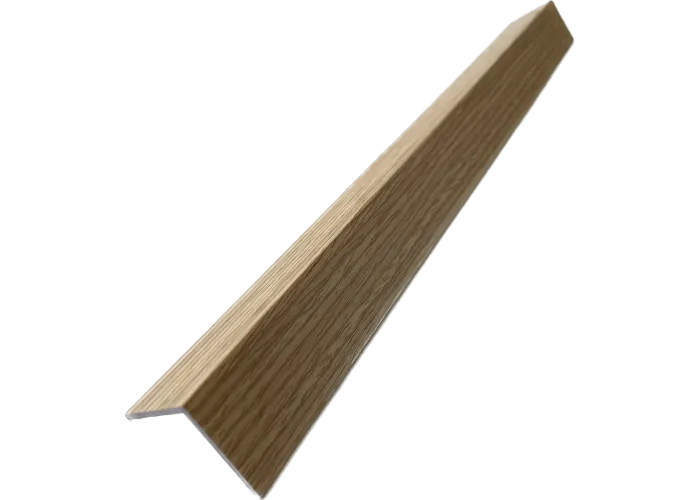 Cantoneira para Revestimento Ripado Carvalho Intenso 280x2,2x2,2cm - 1 Unidade