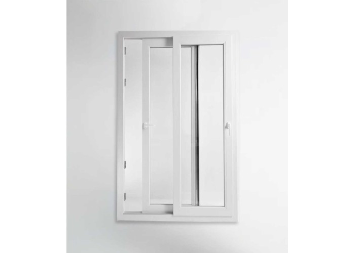 Porta Janela de Correr PVC 120x200cm Vidro Duplo Aluplast