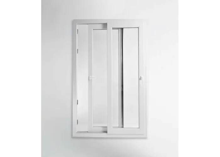 Porta Janela de Correr PVC 120x200cm Vidro Duplo Aluplast