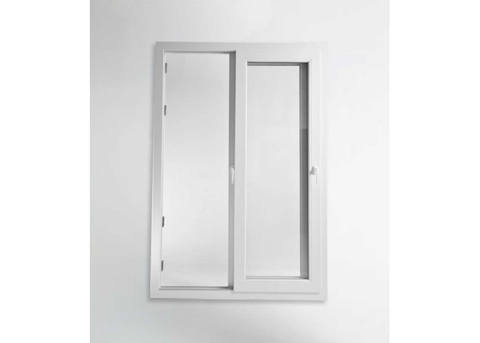 Porta Janela de Correr PVC 120x200cm Vidro Duplo Aluplast