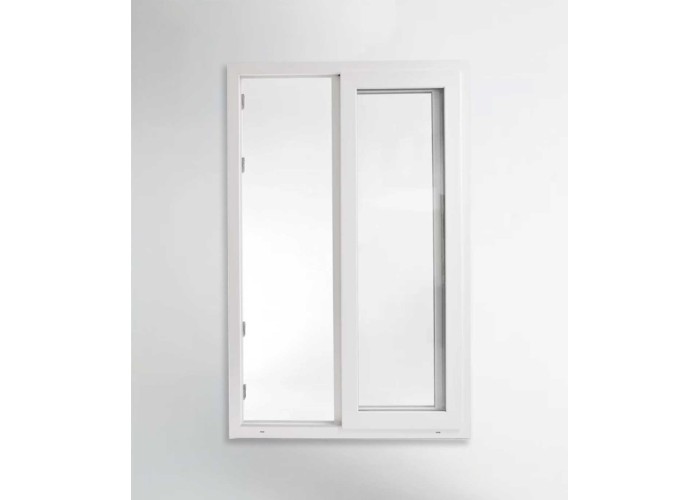 Porta Janela de Correr PVC 120x200cm Vidro Duplo Aluplast