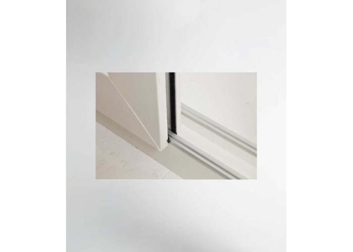 Porta Janela de Correr PVC 120x200cm Vidro Duplo Aluplast