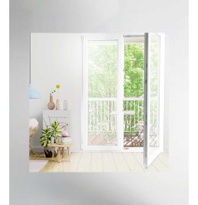 Porta Janela PVC Oscilobatente 150x200cm Vidro Duplo Aluplast