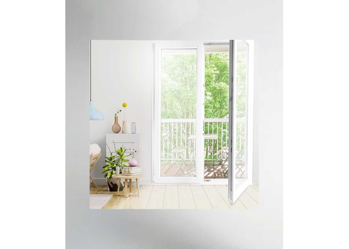 Porta Janela PVC Oscilobatente 150x200cm Vidro Duplo Aluplast