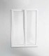 Porta Janela PVC Oscilobatente 150x200cm Vidro Duplo Aluplast