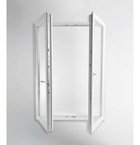 Porta Janela PVC Oscilobatente 150x200cm Vidro Duplo Aluplast