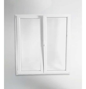 Porta Janela PVC Oscilobatente 200x200cm Vidro Duplo Aluplast