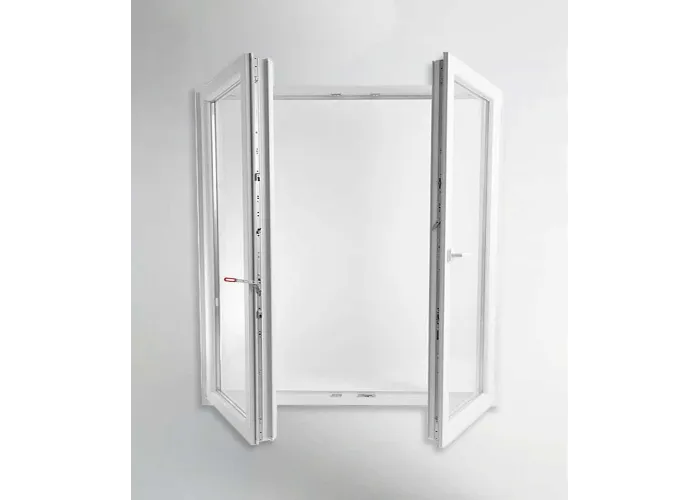 Porta Janela PVC Oscilobatente 200x200cm Vidro Duplo Aluplast