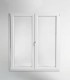 Porta Janela PVC Oscilobatente 200x200cm Vidro Duplo Aluplast