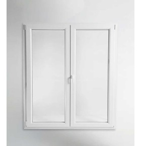 Porta Janela PVC Oscilobatente 200x200cm Vidro Duplo Aluplast