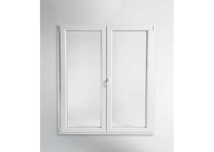 Porta Janela PVC Oscilobatente 200x200cm Vidro Duplo Aluplast