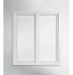 Porta Janela PVC Oscilobatente 200x200cm Vidro Duplo Aluplast