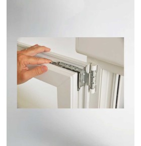 Porta Janela PVC Oscilobatente 200x200cm Vidro Duplo Aluplast