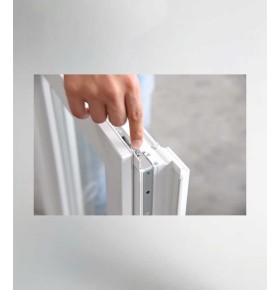 Porta Janela PVC Oscilobatente 200x200cm Vidro Duplo Aluplast