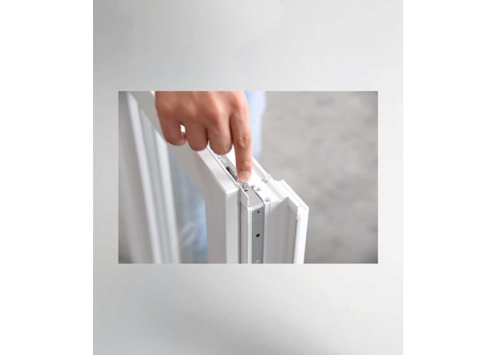 Porta Janela PVC Oscilobatente 200x200cm Vidro Duplo Aluplast