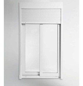 Porta Janela de Correr PVC 120x218,5cm com Estore Vidro Duplo ALUPLAST Fabrico Especial