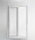 Porta Janela de Correr PVC 120x218,5cm com Estore Vidro Duplo Aluplast