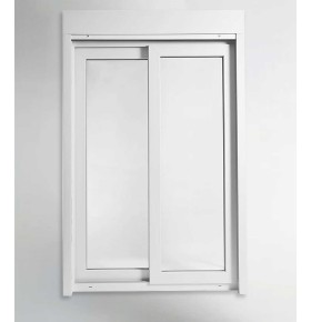 Porta Janela de Correr PVC 150x218,5cm com Estore Vidro Duplo ALUPLAST Fabrico Especial