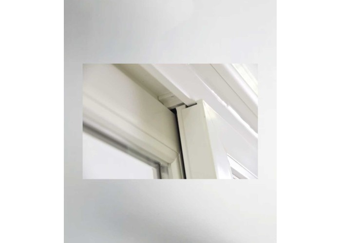 Porta Janela de Correr PVC 150x218,5cm com Estore Vidro Duplo Aluplast