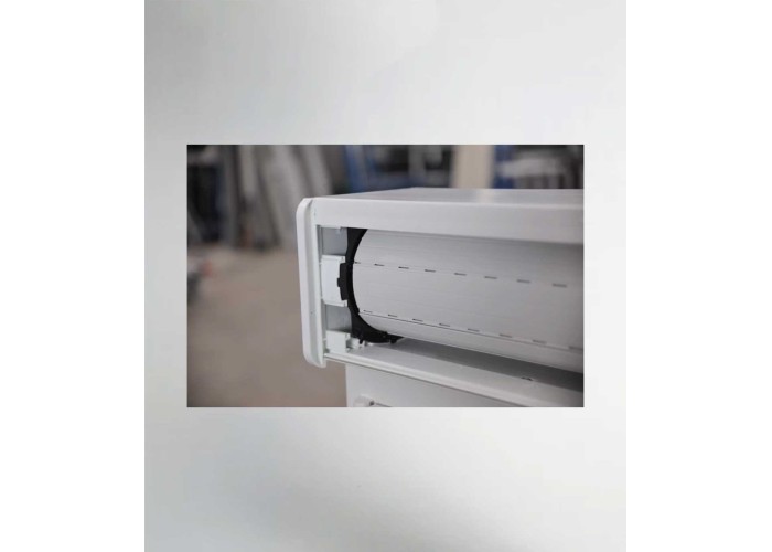 Porta Janela de Correr PVC 150x218,5cm com Estore Vidro Duplo Aluplast