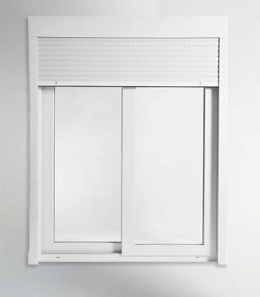 Porta Janela de Correr PVC 200x218,5cm com Estore Vidro Duplo ALUPLAST Fabrico Especial