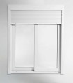 Porta Janela de Correr PVC 200x218,5cm com Estore Vidro Duplo ALUPLAST Fabrico Especial