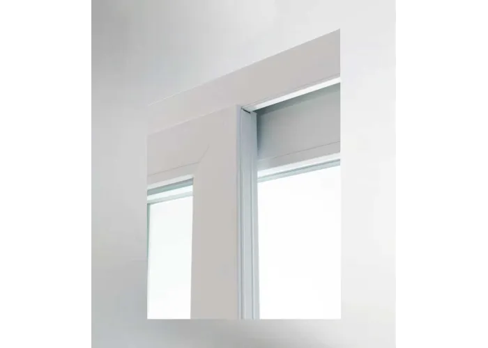 Porta Janela de Correr PVC 200x218,5cm com Estore Vidro Duplo Aluplast