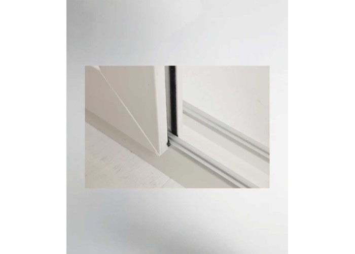 Porta Janela de Correr PVC 200x218,5cm com Estore Vidro Duplo Aluplast