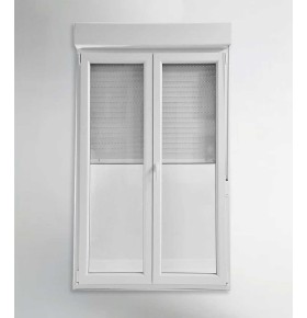 Porta Janela PVC Oscilobatente 120x218,5cm com Estore Vidro Duplo Aluplast