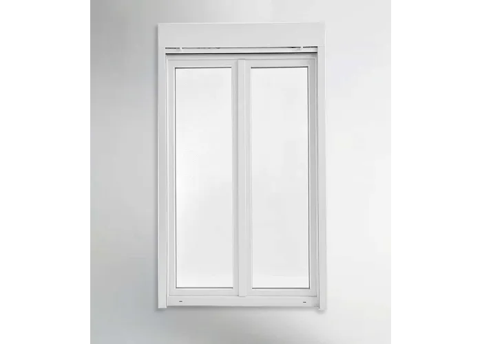 Porta Janela PVC Oscilobatente 120x218,5cm com Estore Vidro Duplo Aluplast