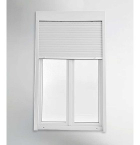 Porta Janela PVC Oscilobatente 120x218,5cm com Estore Vidro Duplo Aluplast