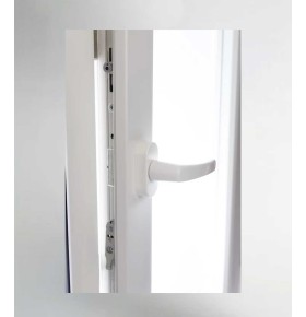 Porta Janela PVC Oscilobatente 120x218,5cm com Estore Vidro Duplo Aluplast