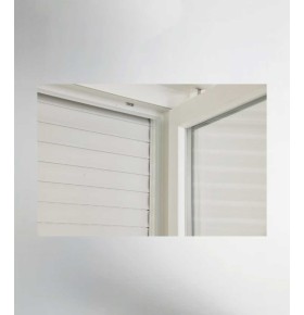 Porta Janela PVC Oscilobatente 120x218,5cm com Estore Vidro Duplo Aluplast