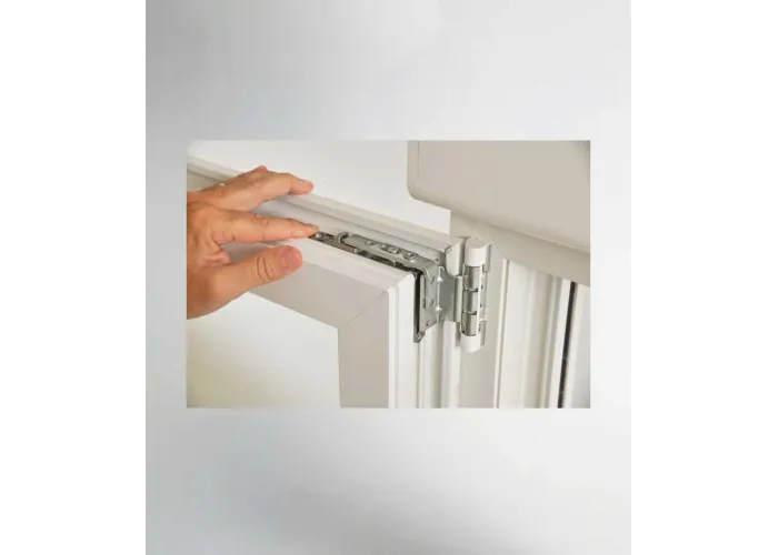 Porta Janela PVC Oscilobatente 120x218,5cm com Estore Vidro Duplo Aluplast