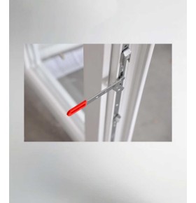 Porta Janela PVC Oscilobatente 120x218,5cm com Estore Vidro Duplo Aluplast