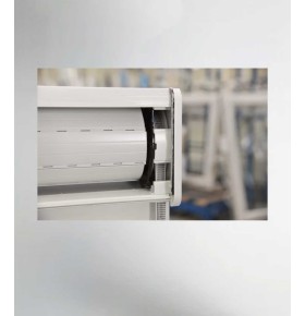 Porta Janela PVC Oscilobatente 120x218,5cm com Estore Vidro Duplo Aluplast