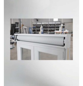 Porta Janela PVC Oscilobatente 120x218,5cm com Estore Vidro Duplo Aluplast