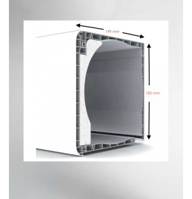 Porta Janela PVC Oscilobatente 120x218,5cm com Estore Vidro Duplo Aluplast