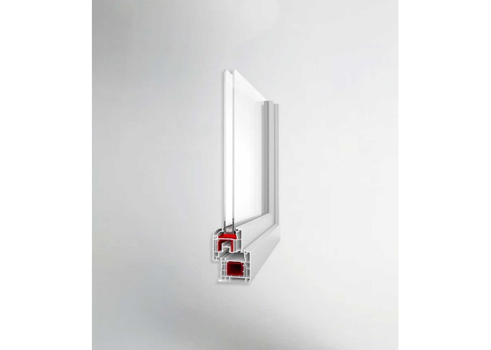 Porta Janela PVC Oscilobatente 120x218,5cm com Estore Vidro Duplo Aluplast