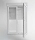 Porta Janela PVC Oscilobatente 150x218,5cm com Estore Vidro Duplo Aluplast