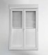 Porta Janela PVC Oscilobatente 150x218,5cm com Estore Vidro Duplo Aluplast