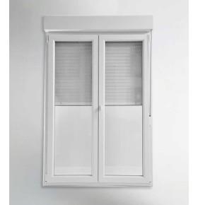 Porta Janela PVC Oscilobatente 150x218,5cm com Estore Vidro Duplo Aluplast